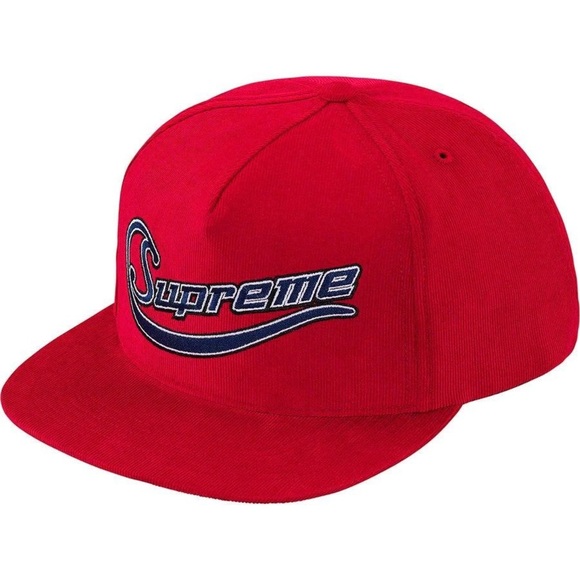 Supreme Metallic Logo Swoosh Baseball Hat - Picture 2 of 7